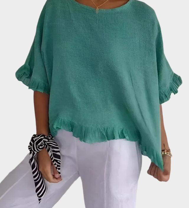 Saga | Linned Bluse