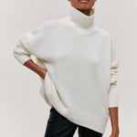 Nina rullekravesweater fra Elsebeth København, i fuld figur