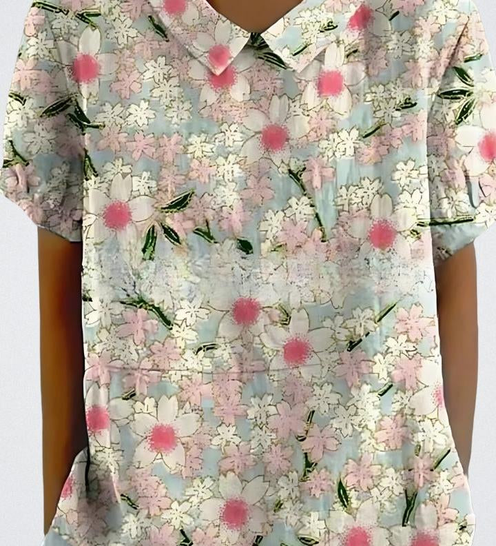 Selma | Blomstret bluse