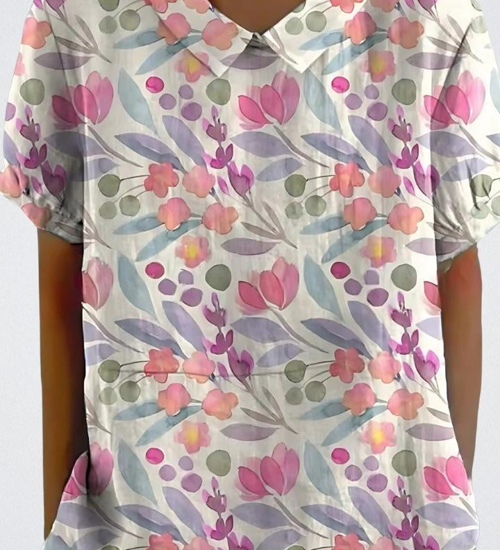 Selma | Blomstret bluse