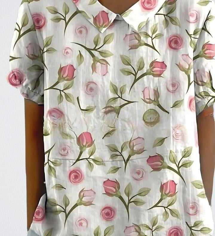 Selma | Blomstret bluse