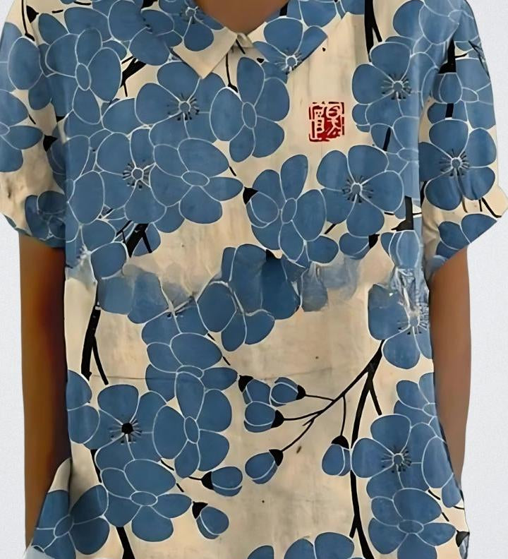 Selma | Blomstret bluse