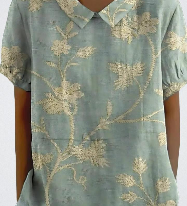 Selma | Blomstret bluse