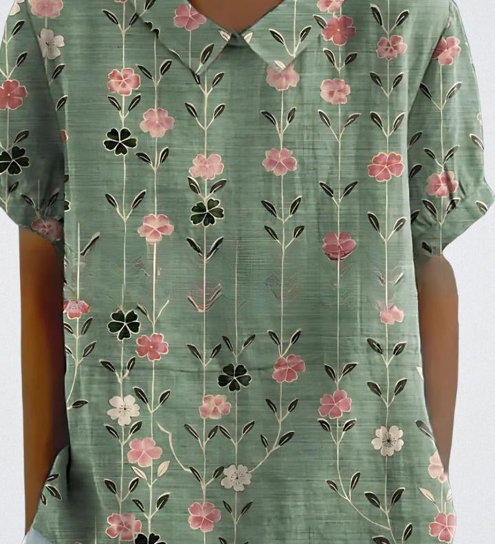 Selma | Blomstret bluse