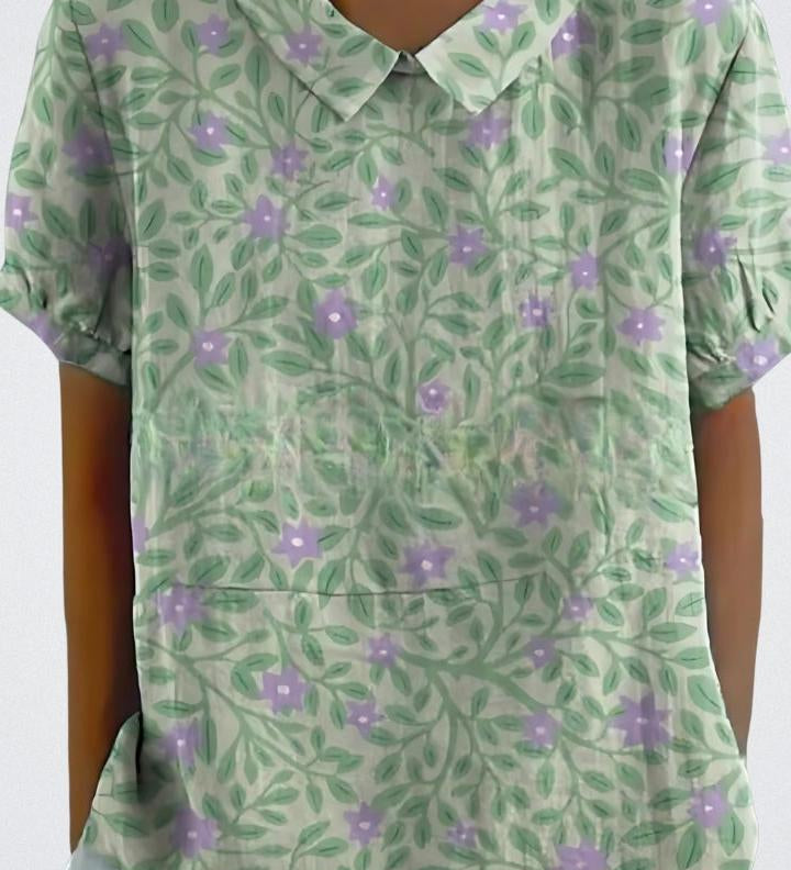 Selma | Blomstret bluse