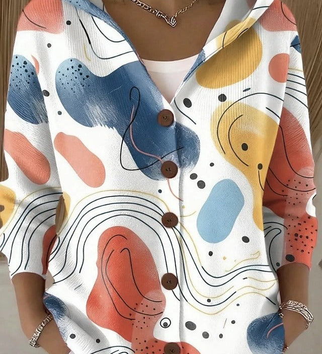 Patchouli Kunstnerisk Cardigan til kvinder fra Elsebeth København