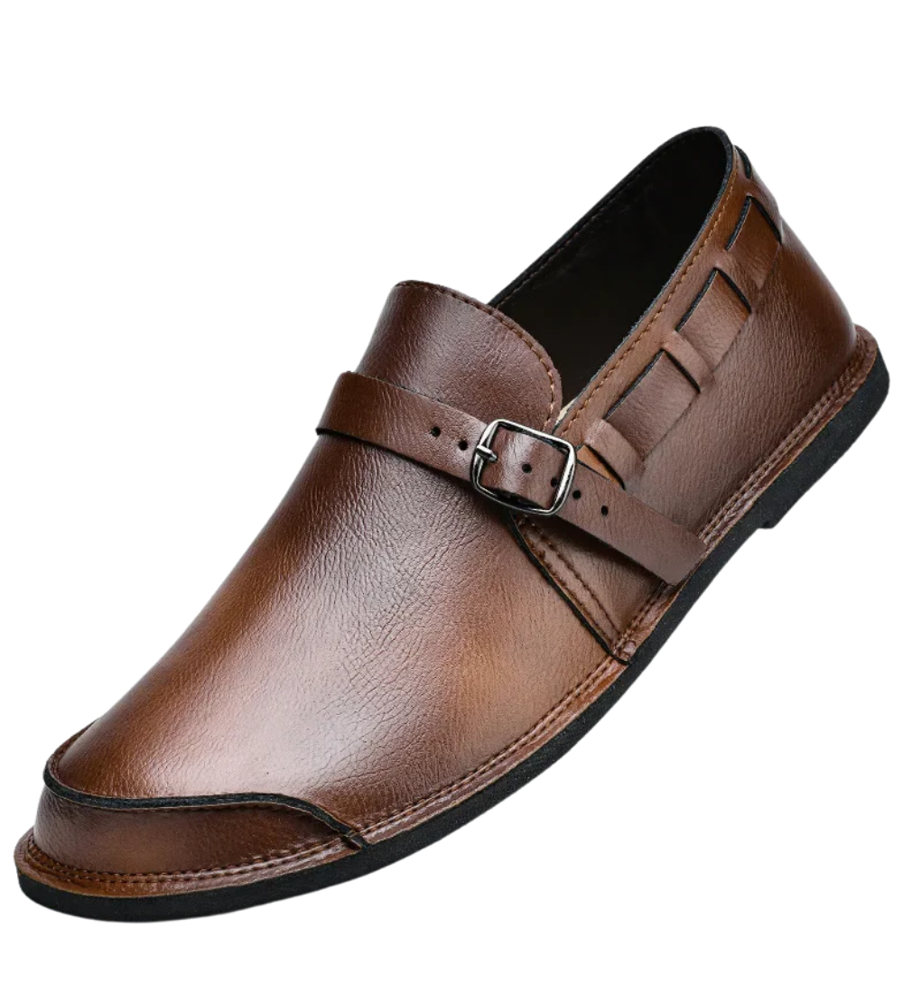 Spændte Læder Loafers