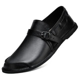 Spændte Læder Loafers