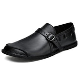 Spændte Læder Loafers