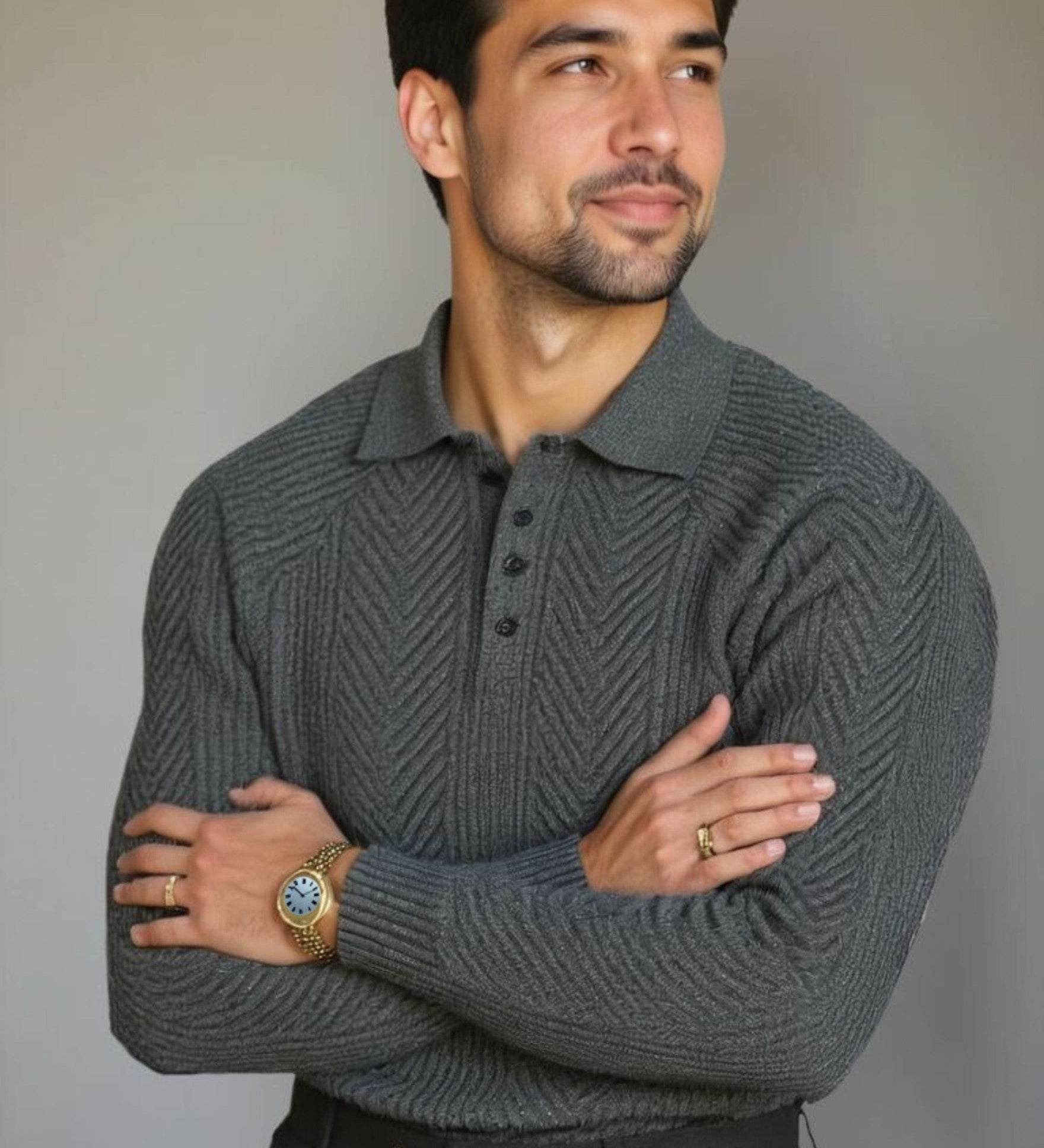 Viggo™ | Pullover i Bomuld med V-hals