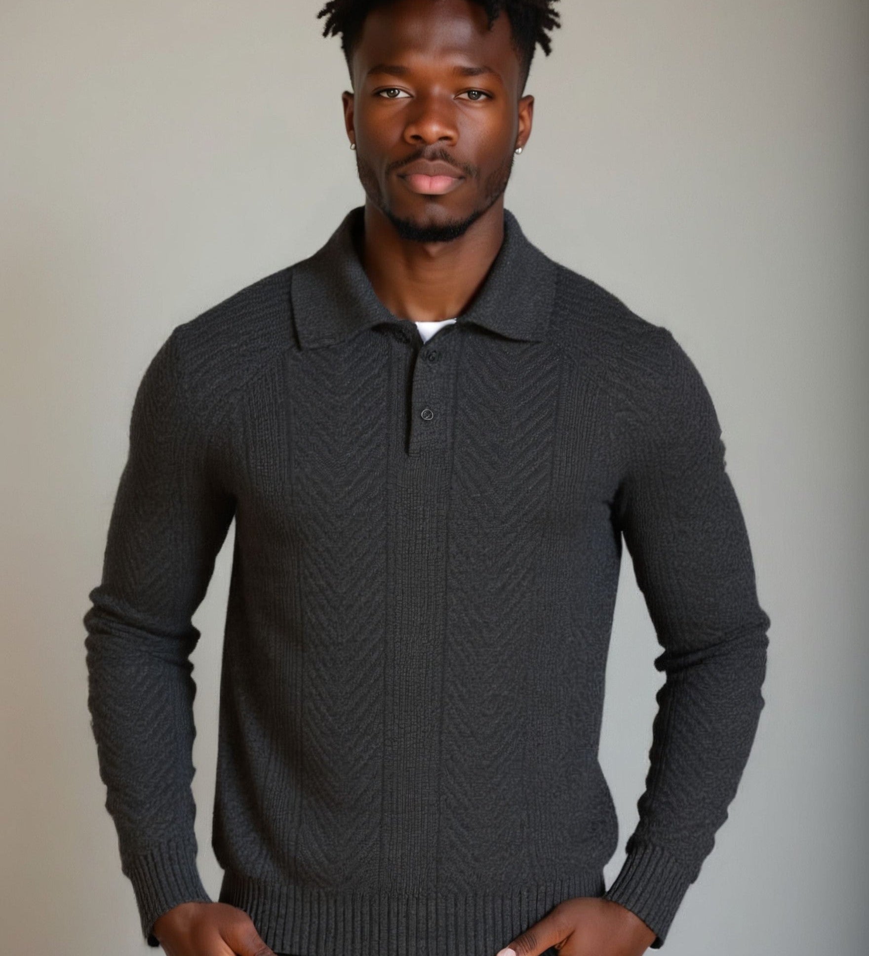 Viggo™ | Pullover i Bomuld med V-hals