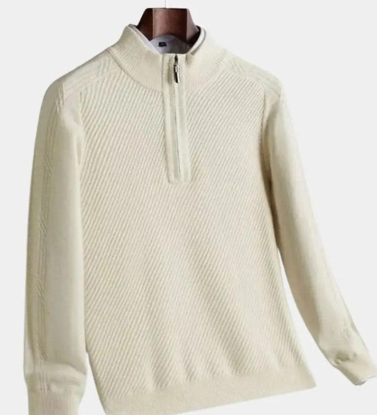 Vilhelm™ | Basis Pullover med Halvzip