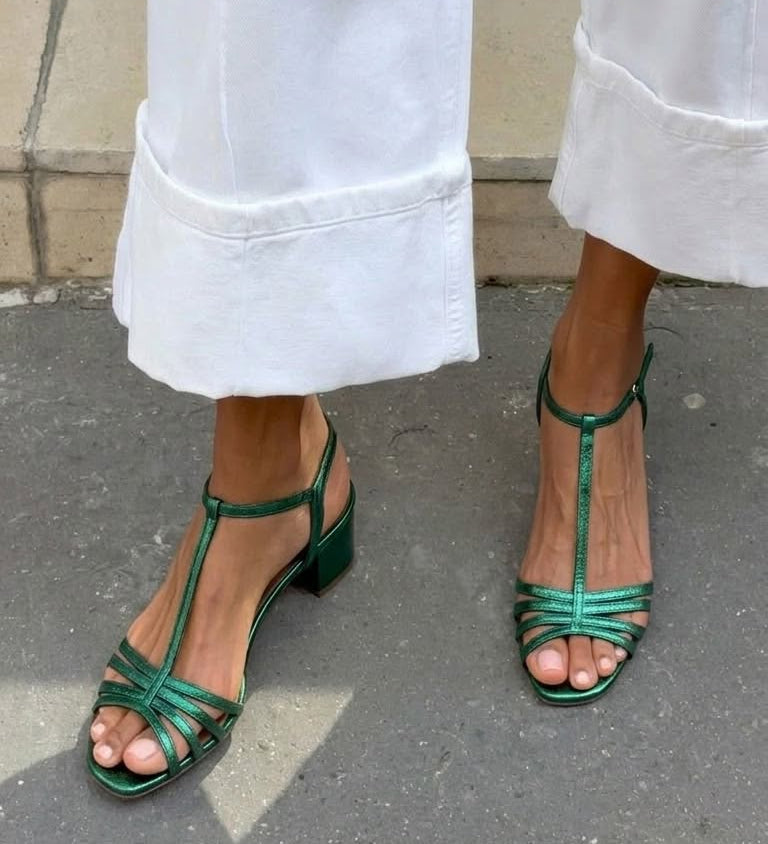 Allegra | Gyldne Sandaler Hverdags Elegance