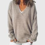 Caroline blød sweater fra Elsebeth København, set forfra