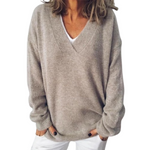 Caroline blød sweater fra Elsebeth København, set fra siden