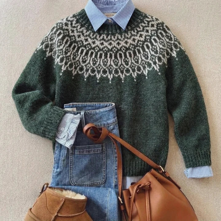 Tundra Klassisk Vintage Strik Sweater til kvinder fra Elsebeth København