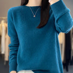 Julie blød sweater fra Elsebeth København, set fra siden