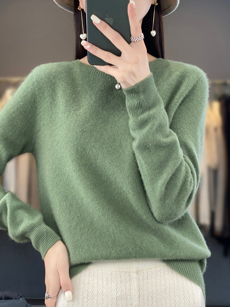Julie blød sweater fra Elsebeth København, detalje af strikken