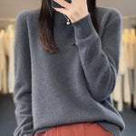 Julie blød sweater fra Elsebeth København, set fra siden