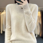 Julie blød sweater fra Elsebeth København, detalje af strikken