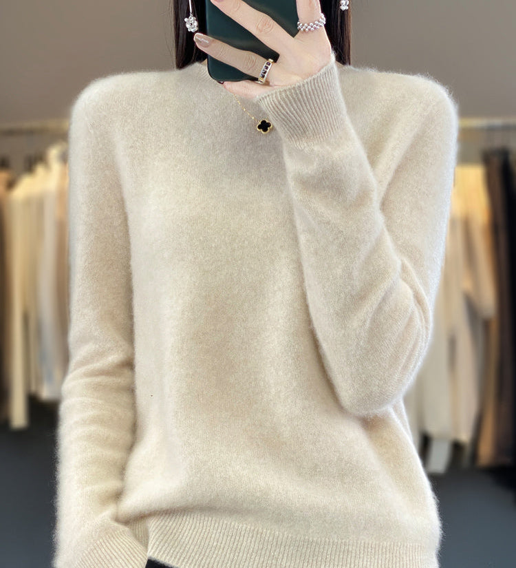 Julie blød sweater fra Elsebeth København, detalje af strikken