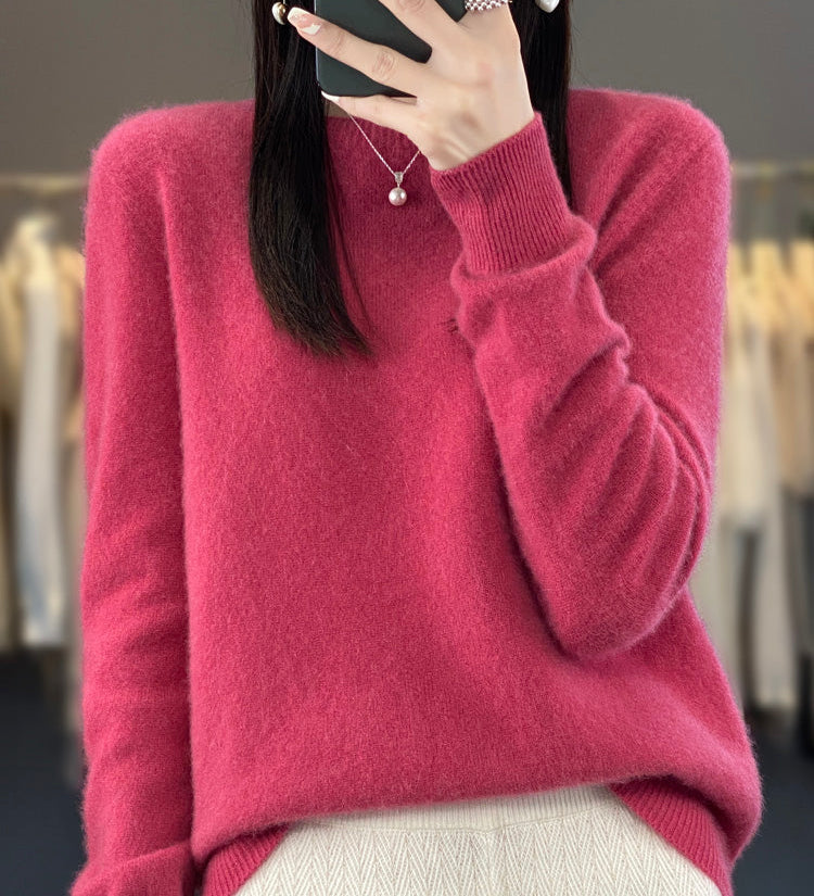 Julie blød sweater fra Elsebeth København, set forfra