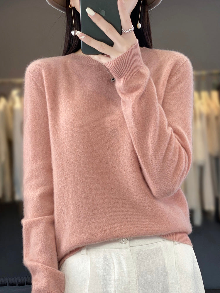 Julie blød sweater fra Elsebeth København, detalje af kanten