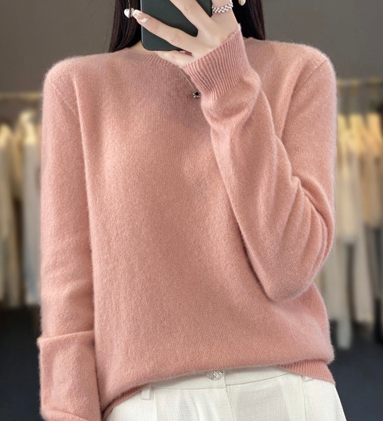 Julie blød sweater fra Elsebeth København, detalje af kanten