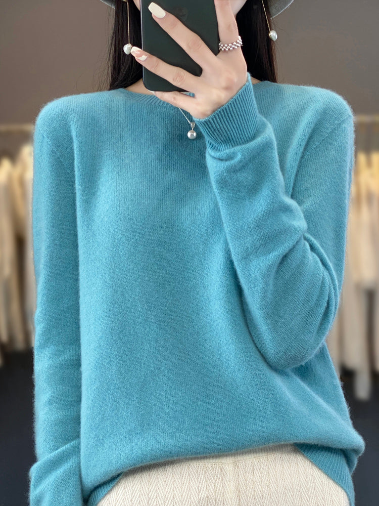 Julie blød sweater fra Elsebeth København, set bagfra