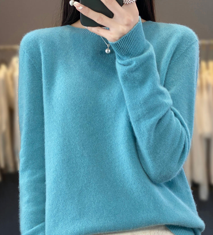 Julie blød sweater fra Elsebeth København, set bagfra