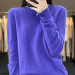 Julie blød sweater fra Elsebeth København, nærbillede af halsen