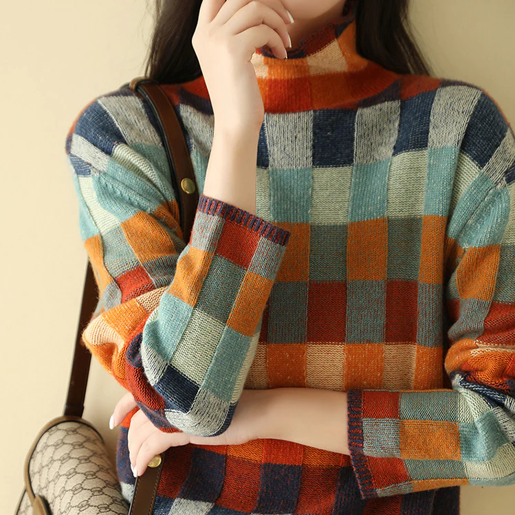 Françoise ternet sweater fra Elsebeth København, styling med jeans