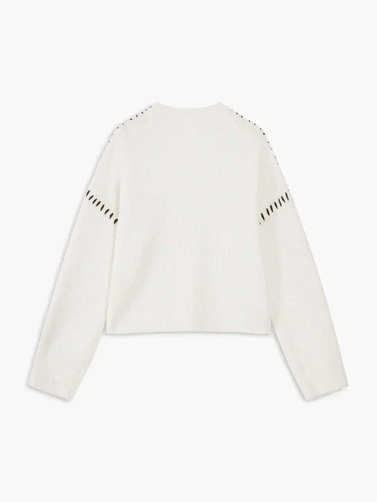 Nina ribstrikket sweater med høj hals fra Elsebeth København, styling med jeans