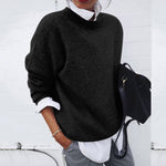 Sandrine blød sweater fra Elsebeth København, detalje af ærmet