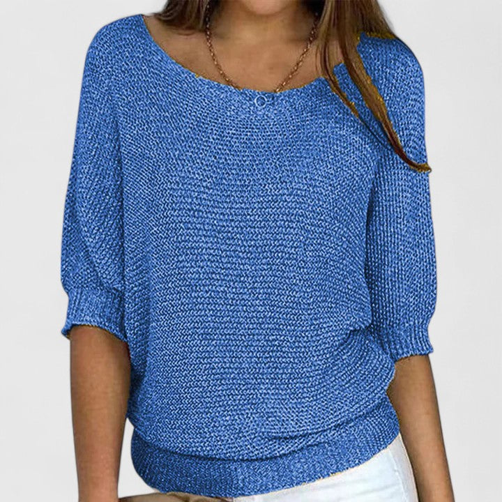Jeanne striktrøje fra Elsebeth København, detalje af kanten